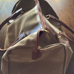 FAUX Leather DUFFLE BAG