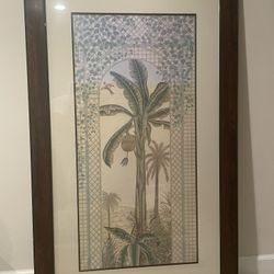 Topical Banana Palm Artwork