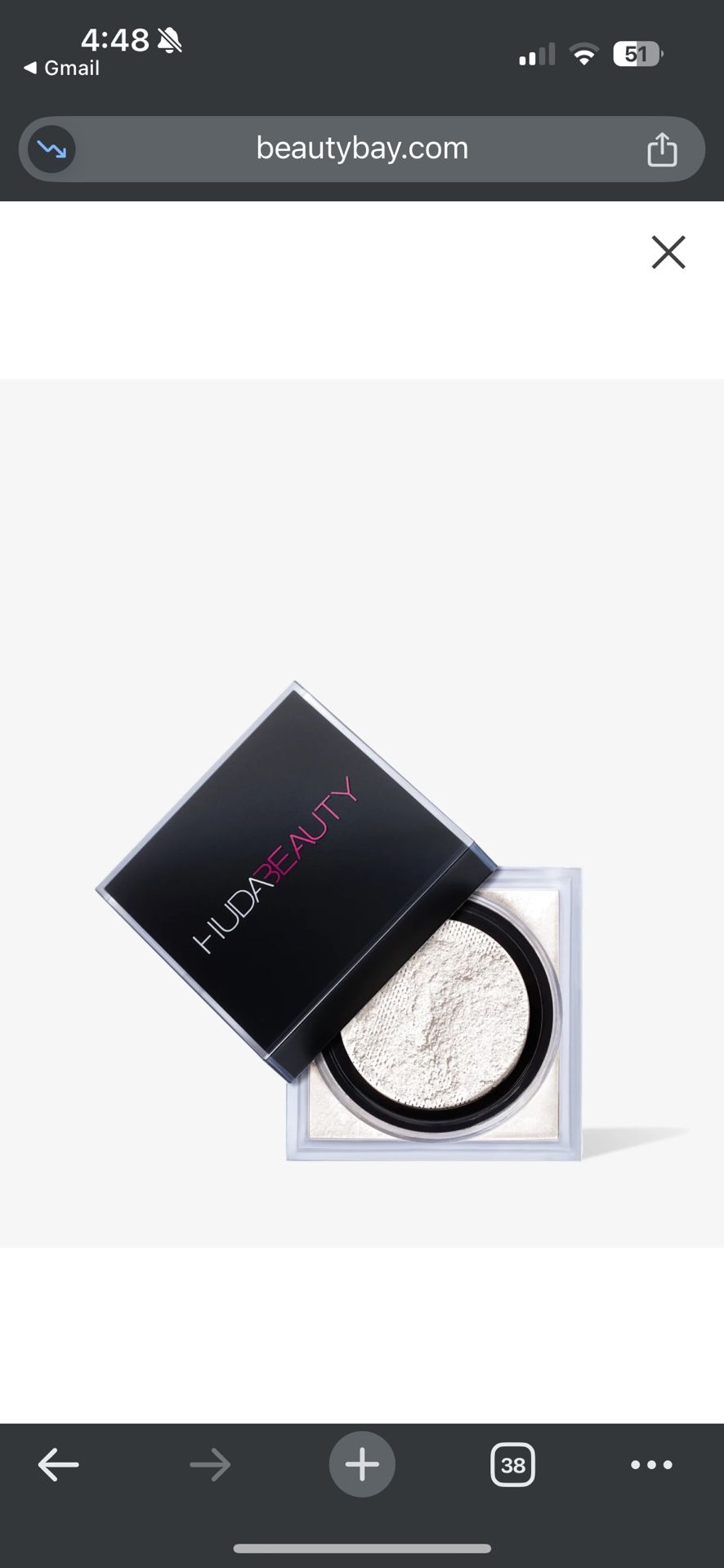 Huda Beauty Easy Bake Loose Baking & Setting Powder Sugar Cookie 20g