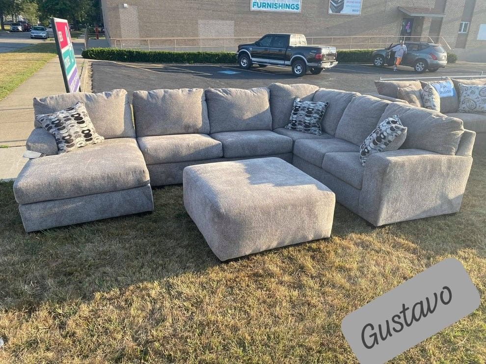 $38 Down Payment Oversized Comfy Sectional Sofa Couch