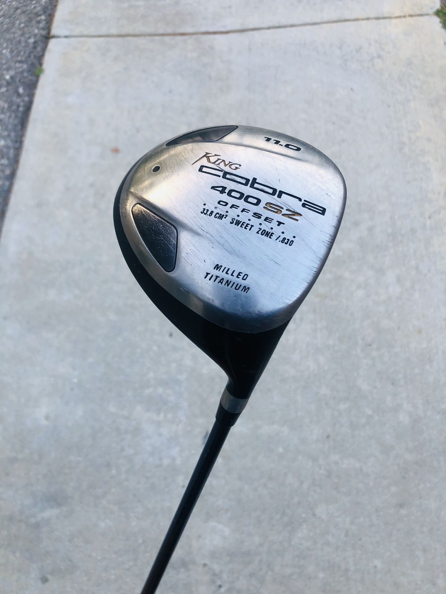 King Cobra 400 SZ Offset Driver with Graphite Regular Flex Shaft RH