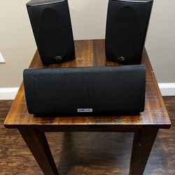 Polk Audio 3 channel home theater speaker set