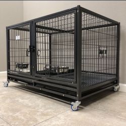 Brand New Heavy Duty Stackable 43” Dog  Kennel