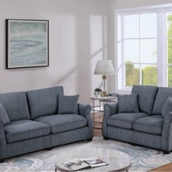 Corduroy Sofa And Loveseat Set