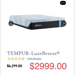 King Queen Size Tempurpedic ProAdapt,  ProBreeze,  LuxeBreeze Mattress  Pro Breeze /Luxe Adapt /Pro Adapt /Adapt /cloud /Tempur pedic contour Supreme 