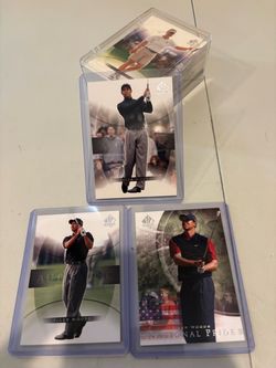 Golf Set with 3 Tiger Woods Cards