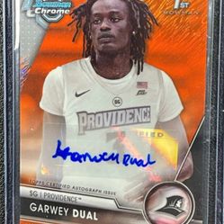 Very Nice Topps Garwey Dual Rookie, Auto, # 8/25 Card MINT 