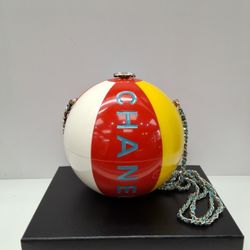 Chanel Handbag Plexiglass Coco Beach Ball Multi Color 