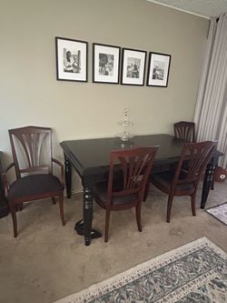 Table and 6 chairs