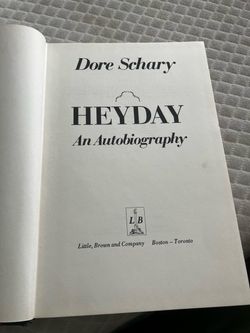 Heyday: An Autobiography by Dore Schary