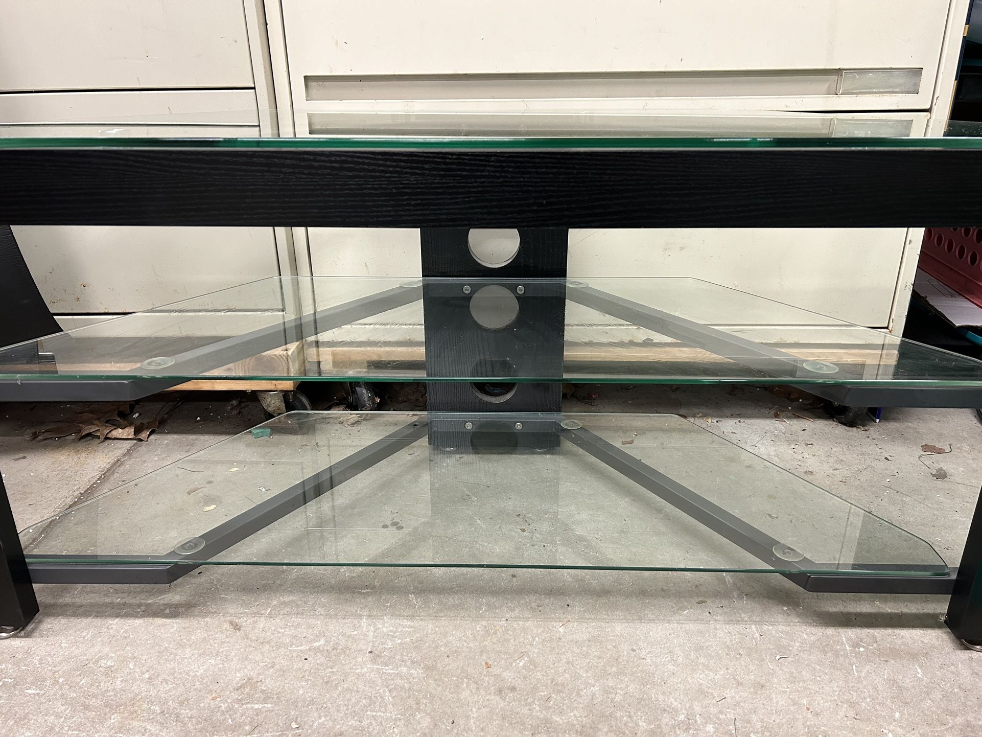 3-Tier Glass TV/Entertainment Stand
