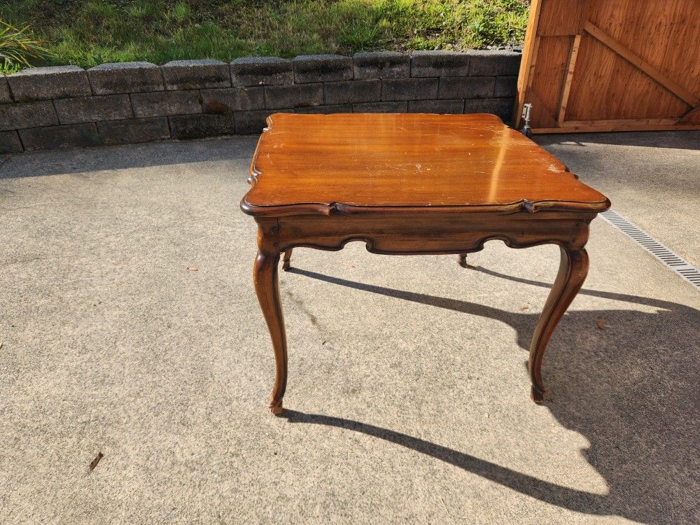 Antique Puzzle/card Table