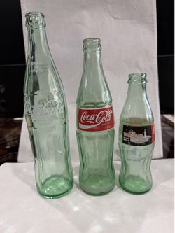 Vintage Green Coke Bottles
