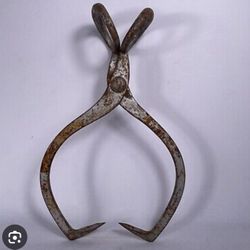 VINTAGE GIFFORD 15 INCH IRON TONGS 