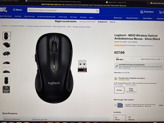 Logitech M510 Wireless Mouse