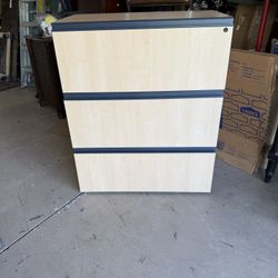 Groupe lacasse lateral three drawer File Cabinet Excellent New Condition