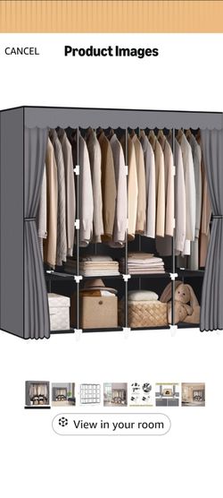Closet organizer/ portable wardrobe
