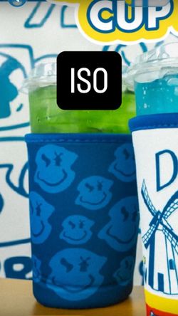 in search of the dutch bros smiley cup sleeve