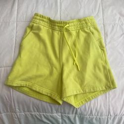 Lululemon Neon Yellow Scuba Athletic Shorts