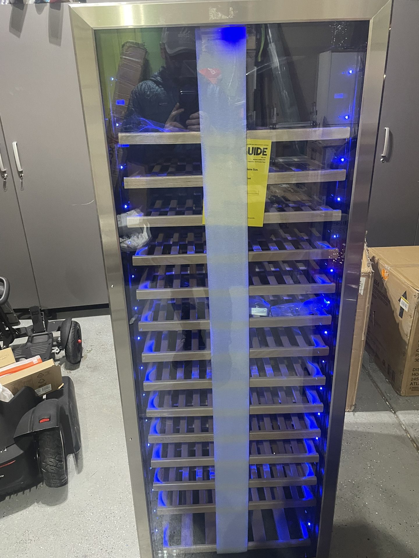 Velivi Upgraded 24 Inch Wine Cooler Refrigerator, 190 Bottles Wine Fridge with Professional Temperature Control System, Freestanding or Built-in insta