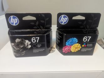 HP 67 Black and Tri-Color Ink Cartridges