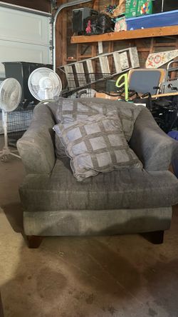 Greenish over sized chair used