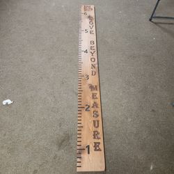 Child growth ruler home decor peice.