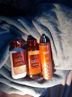 Sunshine mimosa bath and body works set