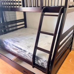 Litera Twin Y Full Size Nueva En Su Caja Incluye Colchones Y Cajones 