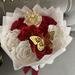 red white 10 count bouquet 