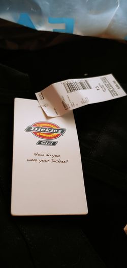 Brand New! Girl Dickies black, boot cut/flared- Size 13