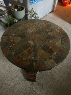 stone round table (no chairs)