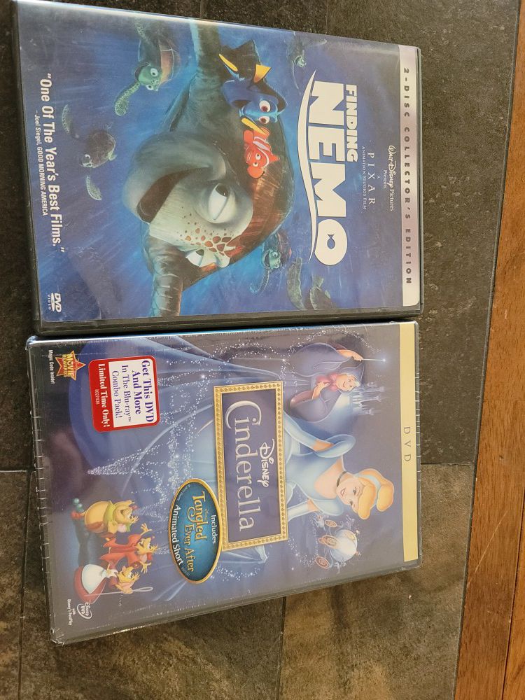 Cinderella and Nemo DVD