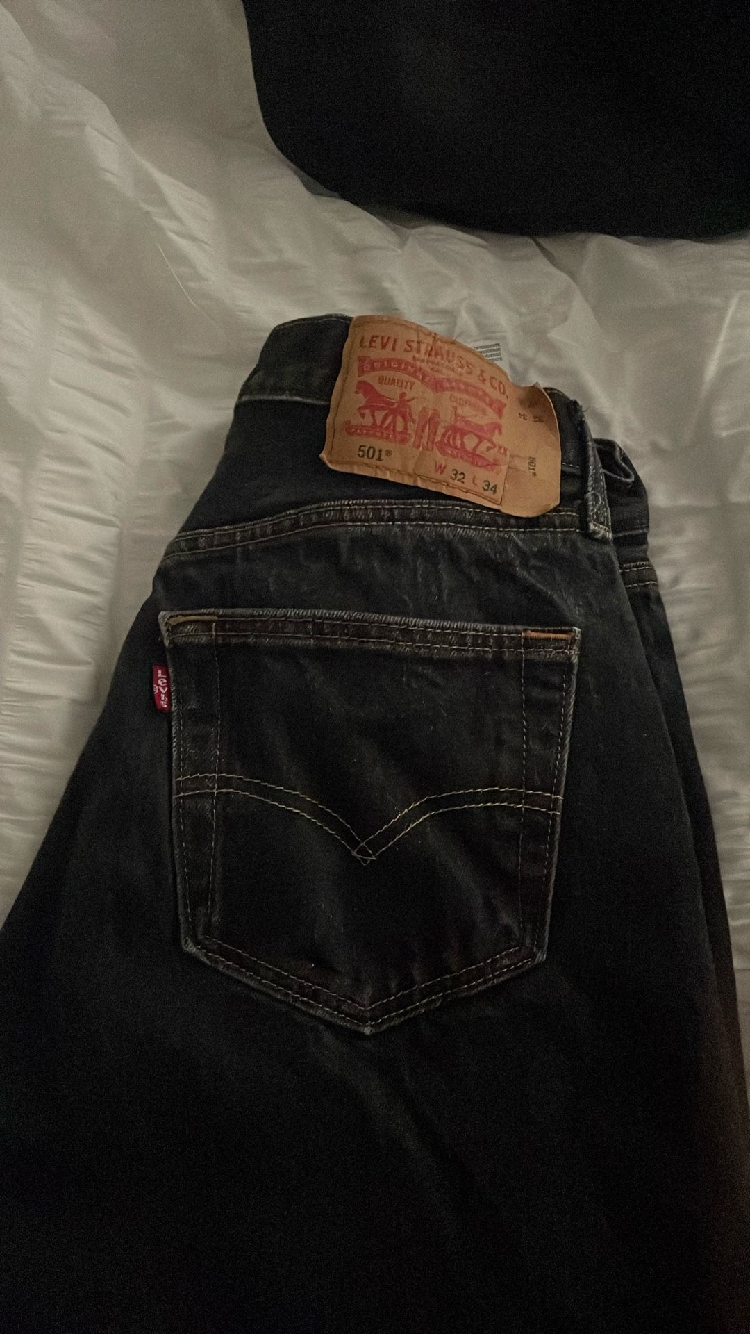 Levis Charcoal 501s