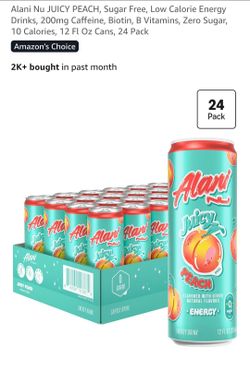 Alani Nu Juicy Peach Energy Drink 24-Pack