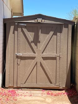 Sturdy 6’x8’ Wood Storage Shed
