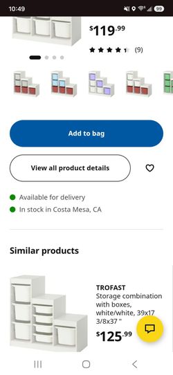 Ikea Trofast with (6) baskets/drawers