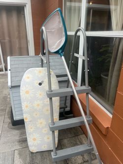 Pool Ladder, Net, & Board