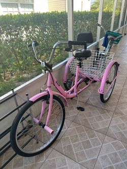 pink bicycle