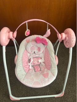 pink baby swing