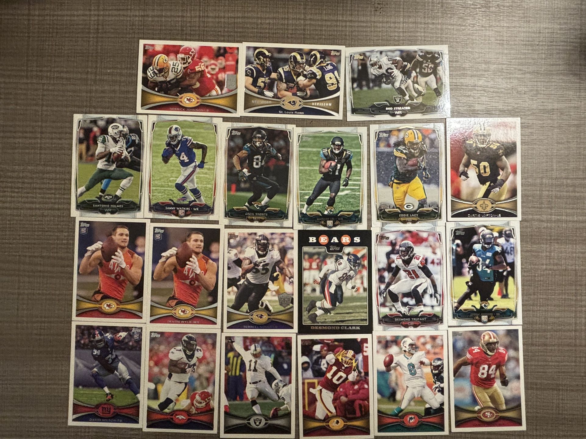Topps Football Card Card Lot 21 Cards Included 2012-2014