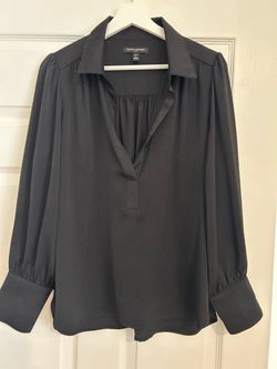 Banana Republic Black Long Sleeve Blouse