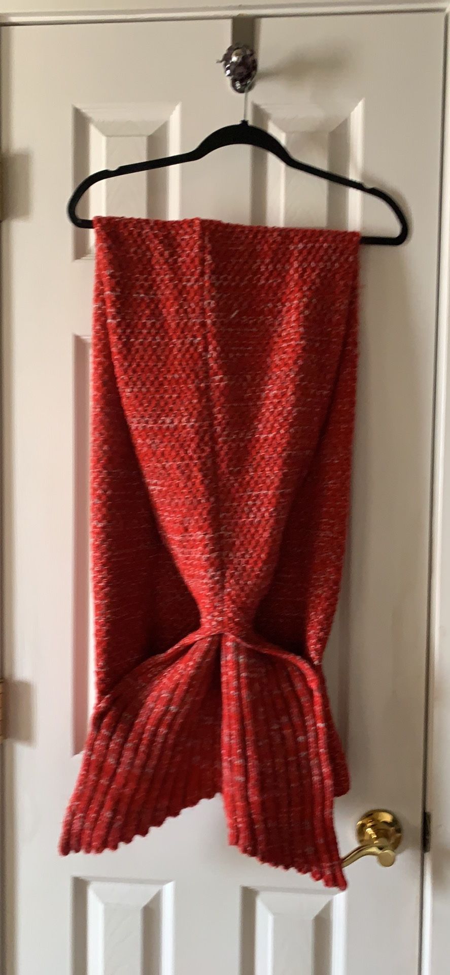 Red Mermaid Tail Blanket