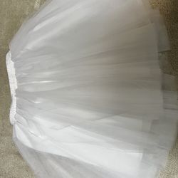 White Tulle Skirt