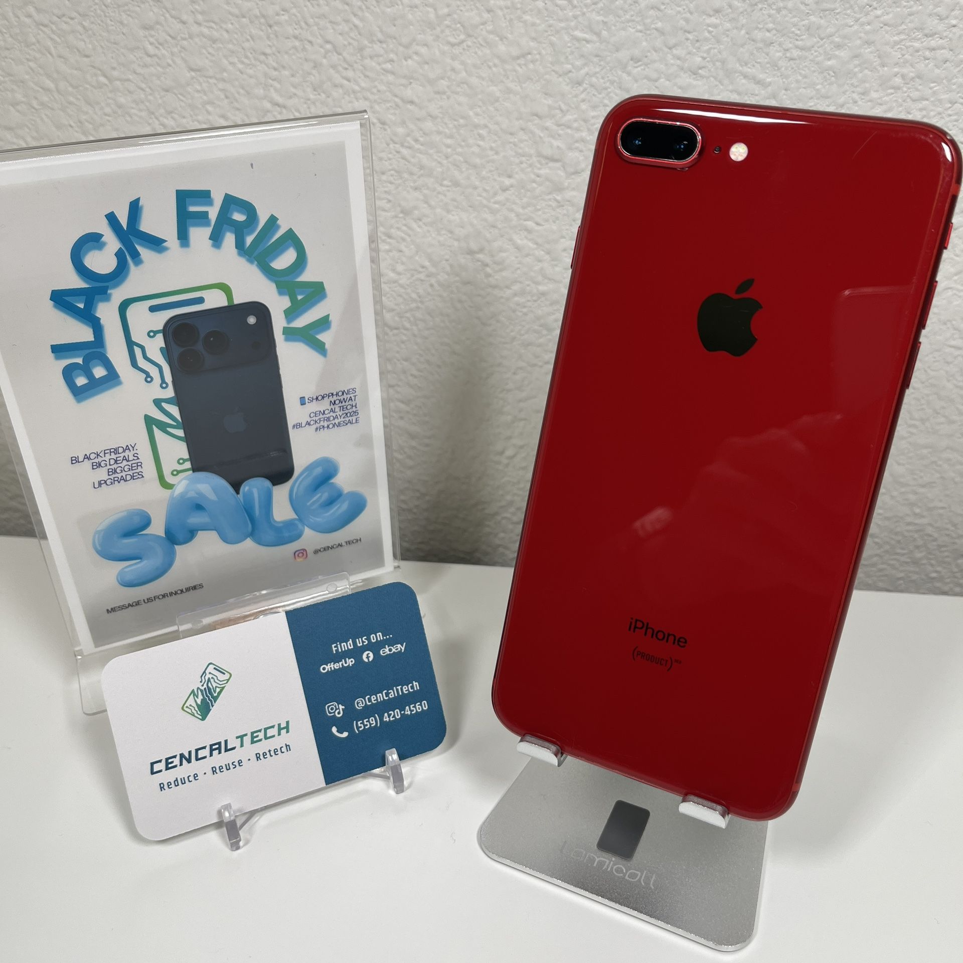 iPhone 8 Plus 256gb At&t and Cricket Carrier 82% 🔋 Health in Fair Condition
