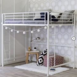 Full Size Loft Bed Bunk Bed Frame White Must Go ASAP