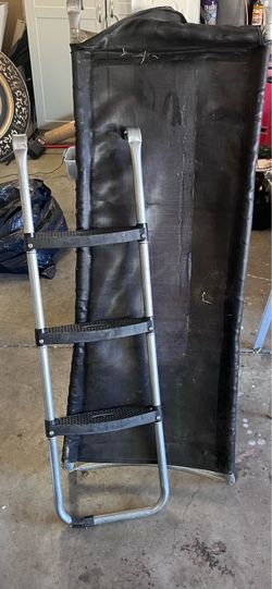 Trampoline slide and stairs