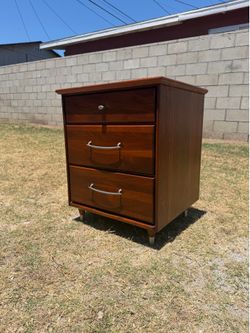 Vintage of Solid Walnut Nightstand by Ace-Hi.