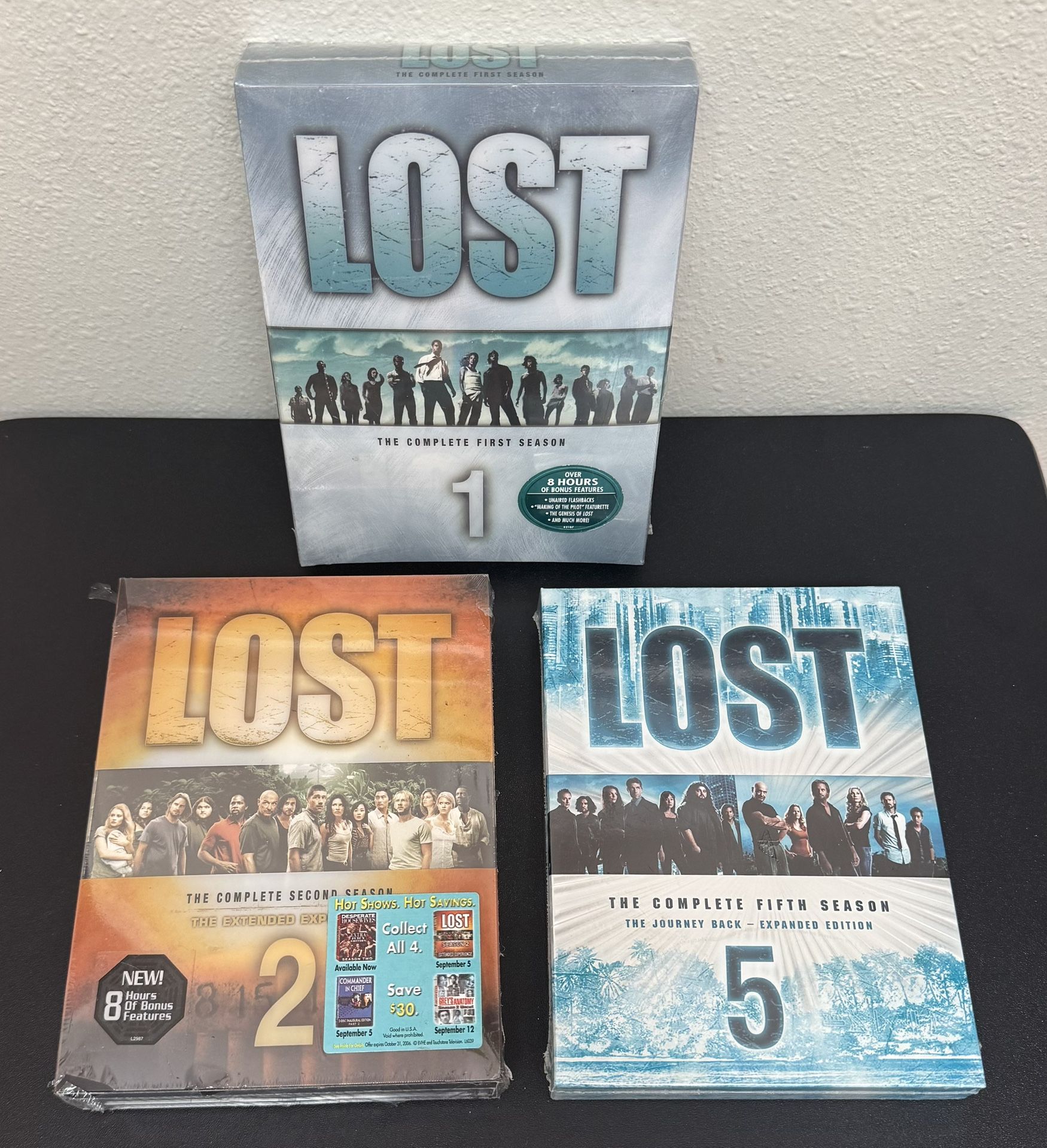 Lost Full Seasons 1, 2 and 5 Boxed Sets $7 each or $15 for All