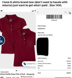 Burgundy Shirts GVA uniform